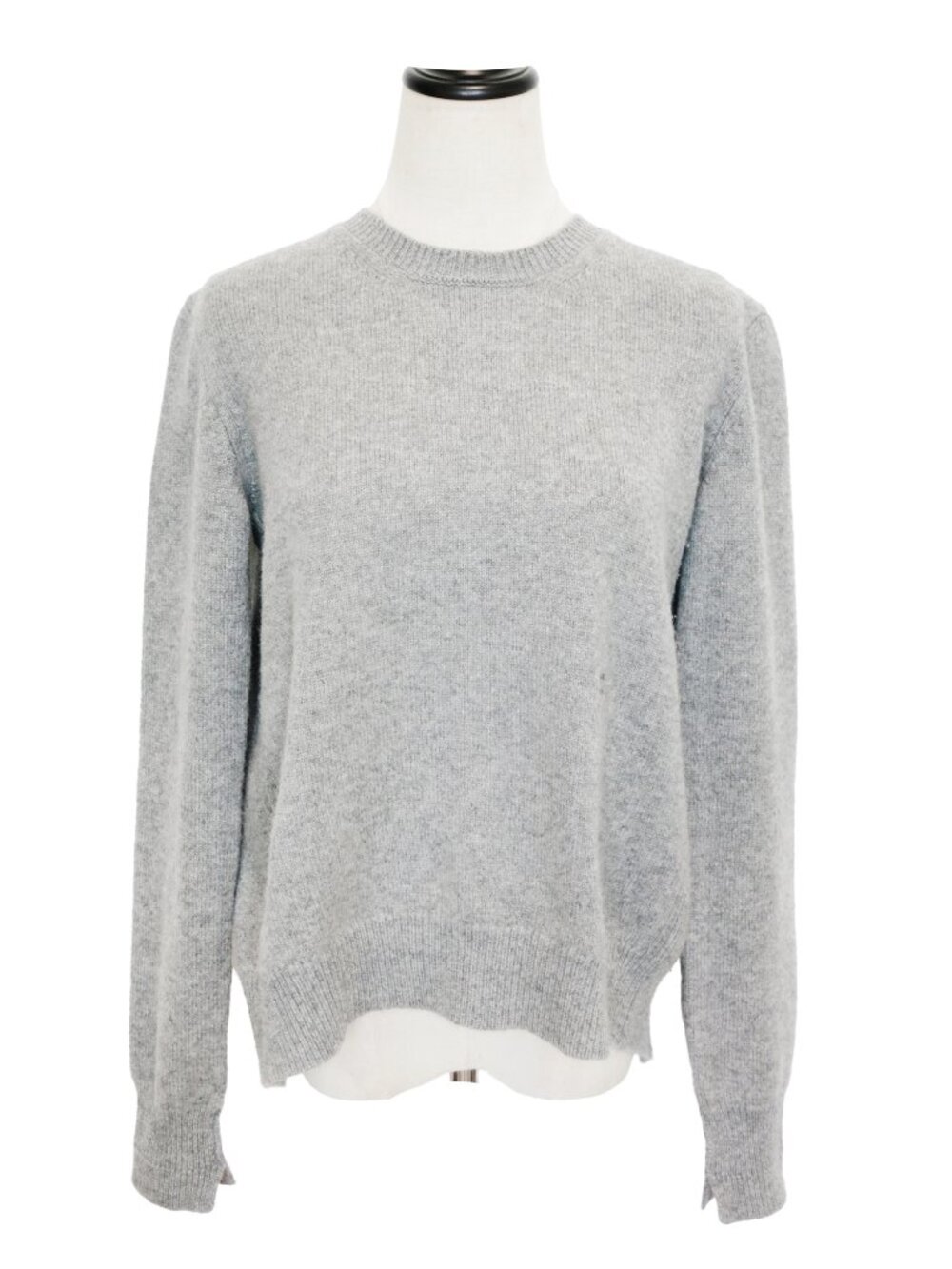 Rare CELINE PHOEBE PHILO Gray 100% Cashmere Open Back Knit Top Sweater XS